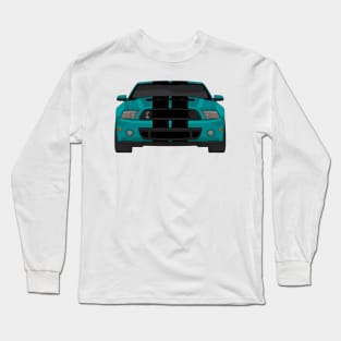 MUSTANG SHELBY GT500 TEAL Long Sleeve T-Shirt